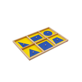 35pc Gam Montessori Geometric Insets: Blue & Yellow Educational Toy Kids - 3y+