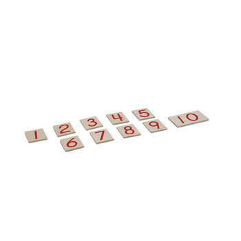 Gam Montessori Printed Numerals 1-10-Us Version Numerical Education Kids - 3y+