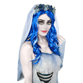 Corpse Bride Emily Wig Adult Halloween Costume Party Accessory