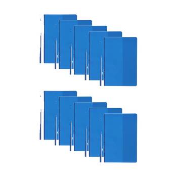 10PK Marbig A4 Flat File - Blue