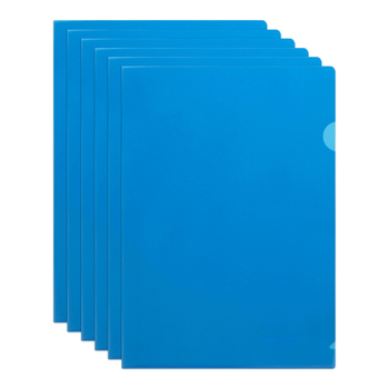 25PK Marbig PE Letter File A4 Document Organiser Folder - Blue