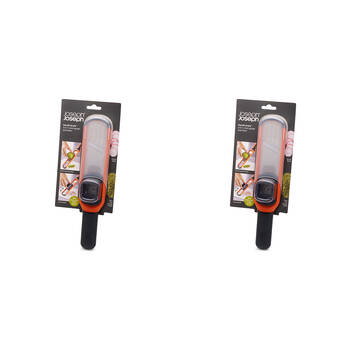 2PK Joseph Joseph Handi-Grate 2-in-1 Mini Grater and Slicer - Orange