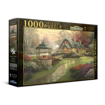 1000pc Harlington Thomas Kinkade Puzzle Make a Wish Cottage 8yrs+ 69x50cm