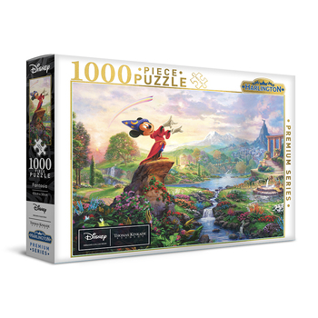 1000pc Harlington Thomas Kinkade Puzzle Disney Fantasia 8yrs+ 69x50cm