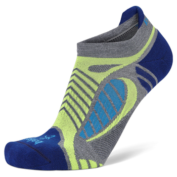 Balega Ultralight No Show Tab Socks Small Grey Heather