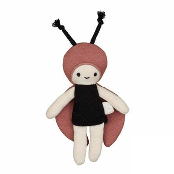 Fabelab 12cm Pocket Friend Fairy Ladybug Cotton Plush Toy