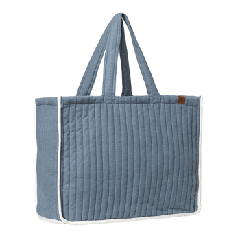 Fabelab 60cm Quilted Weekend Storage Bag - Chambray Blue Spruce
