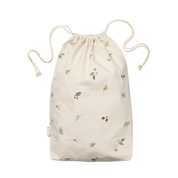 Fabelab Yule Greens Embroidery 82cm Christmas Gift Bag - Natural