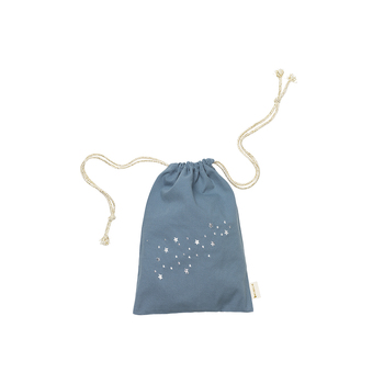 Fabelab Starry Night Embroidery 30cm Christmas Gift Bag - Blue Spruce