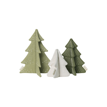 3pc Fabelab 20cm Organic Cotton Christmas Tree Soft Decoration