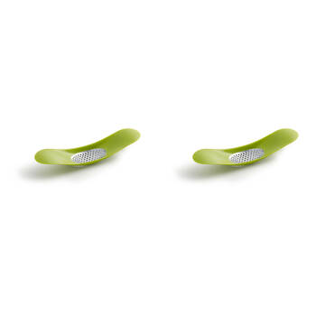 2PK Joseph Joseph Rocker Plastic Garlic Crusher (Green)