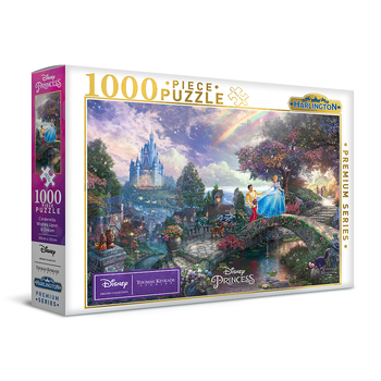 1000pc Harlington Thomas Kinkade Puzzle Disney Cinderella 8yrs+ 69x50cm