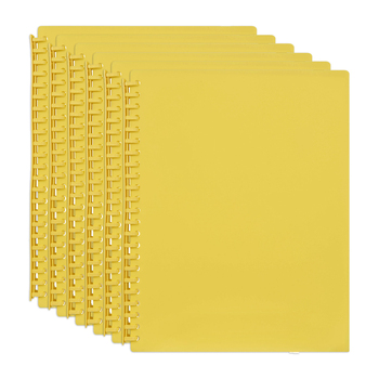 6PK Marbig 20-Pocket A4 Refillable Document Display Book - Yellow