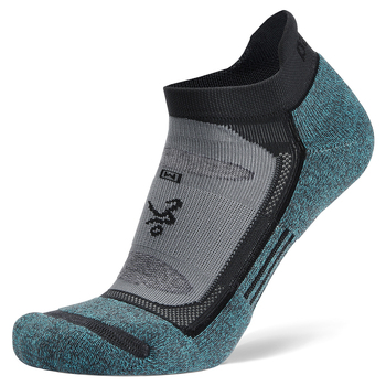 Balega Blister Resist No Show Running Sports Socks Large Grey/Blue