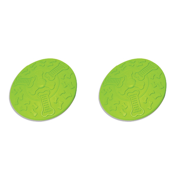2PK Rosewood Cyber Rubber 21.6cm Flying Saucer Pet Dog Outdoor Toy Large Assorted