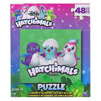 48pc Hatchimals Birds Green Background Puzzle