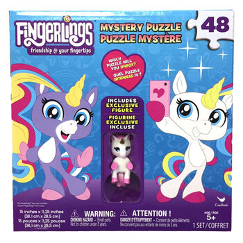 48pc Fingerlings Mystery Puzzle w/ White Figure