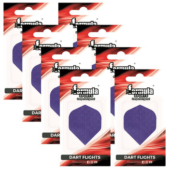 8x 3pc Formula Sports Long Life Fabric Dart Flights Standard Set Assorted