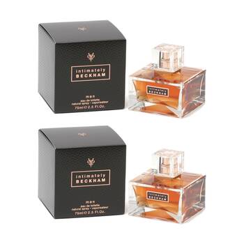 2PK David Beckham Intimately Beckham Mens Fragrance EDT Eau De Toilette Spray 75mL