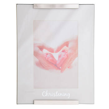 Gibson Gifts Christening Photo Frame 4x6'' Decor - Silver