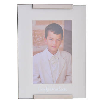 Gibson Gifts Confirmation Photo Frame 4x6'' Decor - Silver