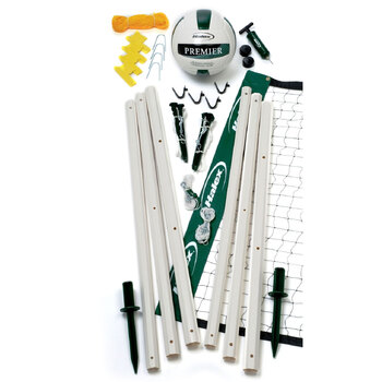 Regent Premier Volleyball Set w/ Poles/Net & Ball/Pump