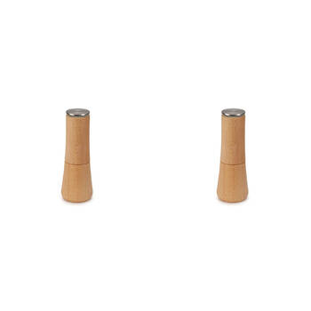 2PK Joseph & Joseph Milltop Wood No-spill Salt Mill - Beech