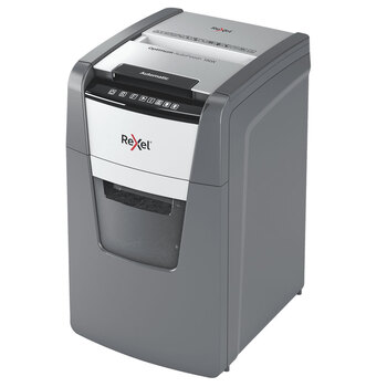 Rexel Optimum Auto+ Feed 44L 150X Office Document/Paper Shredder P4 Cross Cut