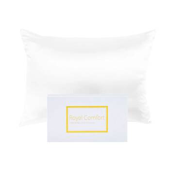 Royal Comfort Royal Comfort Mulberry Silk Pillow Case Twin Pack 51x76cm - White
