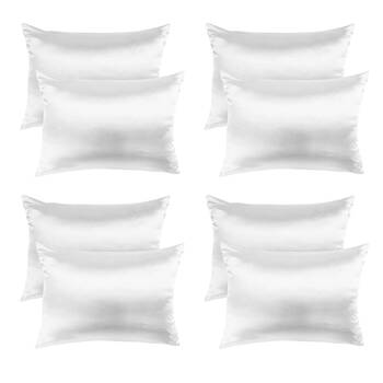 4PK Royal Comfort Royal Comfort Mulberry Silk Pillow Case Twin Pack 51x76cm - White