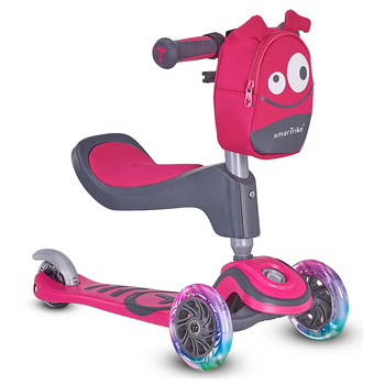 SmarTrike T1 Adjustable 3-n-1 Scooter Pink Kids 15m-5y