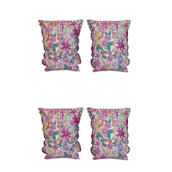 4pc Swim Essentials Kids Inflatable Armbands Floater Set Pink Blossom 2-6y
