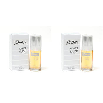 2PK Jovan White Musk EDC Eau de Cologne Fragrance Perfume Spray For Men 88ml