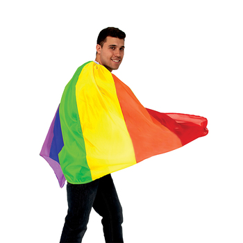 Rainbow Cape Adult Mardi Gras/Pride March Costume Party