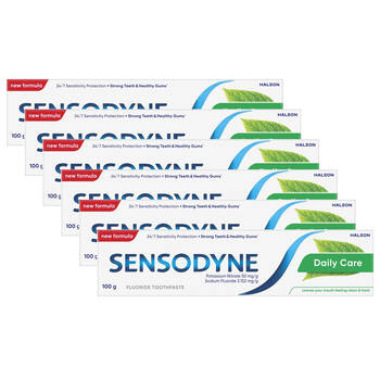 6PK Sensodyne 100g Toothpaste Teeth Daily Care Fluoride