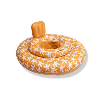 Swim Essentials Baby Inflatable Ride On Pool Swimseat Sea Star Orange 0-1y