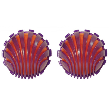 2PK Rosewood Jolly Doggy Giggle Ball Dog Dental Chew Bite Playing Training Fun Toy