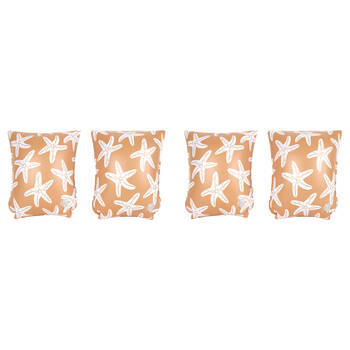 2x 2pc Swim Essentials Kids/Children Inflatable Arm Bands Sea Star Orange 2-6y