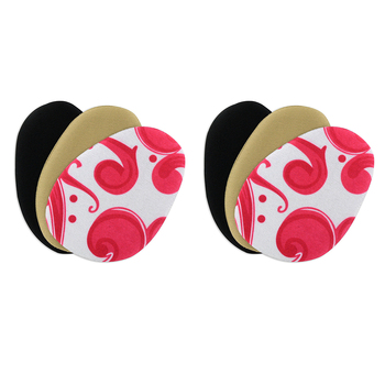 6x Pairs Fashion Print Ball-of-Foot Forefoot Cushion Pad One Size Fits All