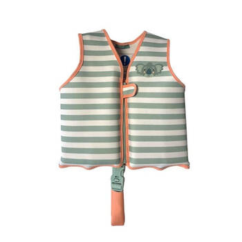 Swim Essentials Kids Life Jacket Swimming Vest Resort Stripe Koala Size 3-6y