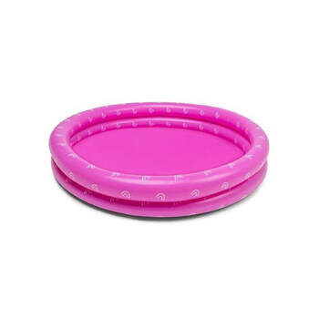 Swim Essentials Children's Inflatable Swimming Pool 100cm Pink Rainbow 12m+