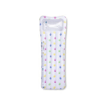 Swim Essentials Inflatable Lie On Beach Pool Floater Bed Smile 176cm 6y+