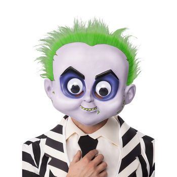 Warner Bros Beetlejuice Googly Eyes Mask Halloween Party Mens Costume