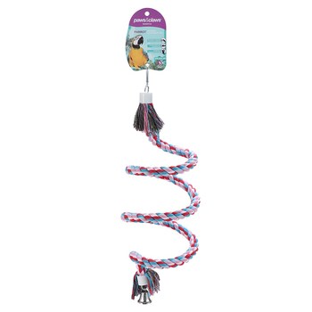 Paws & Claws 55x26cm Rope Spiral Parrot Pet/Bird Toy