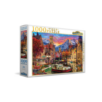 1000pc Harlington Jigsaw Puzzle Town Canal Kids/Children 8y+