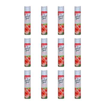 12PK Flower Shop Home/Room Air Freshener Fragrant Rose Fragrance Spray 330ml
