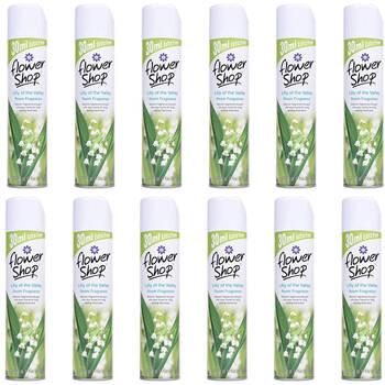 12PK Flower Shop Room Fragrance Air Freshener 330ml - Lily Of The Valley