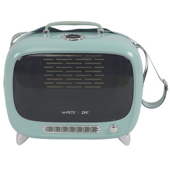 M-Pets 44x38cm Sixties TV Dog/Cat Pet Carrier - Blue