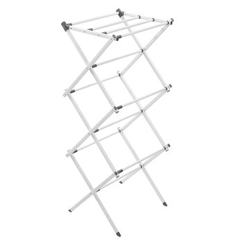 Boxsweden 3 Tier Extendable Clothes Dryer White 75x38x100cm