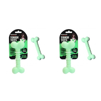 2PK Rosewood Tough Toys Nylon Bone Dog Pet Chew Play Toy Large Mint Assorted